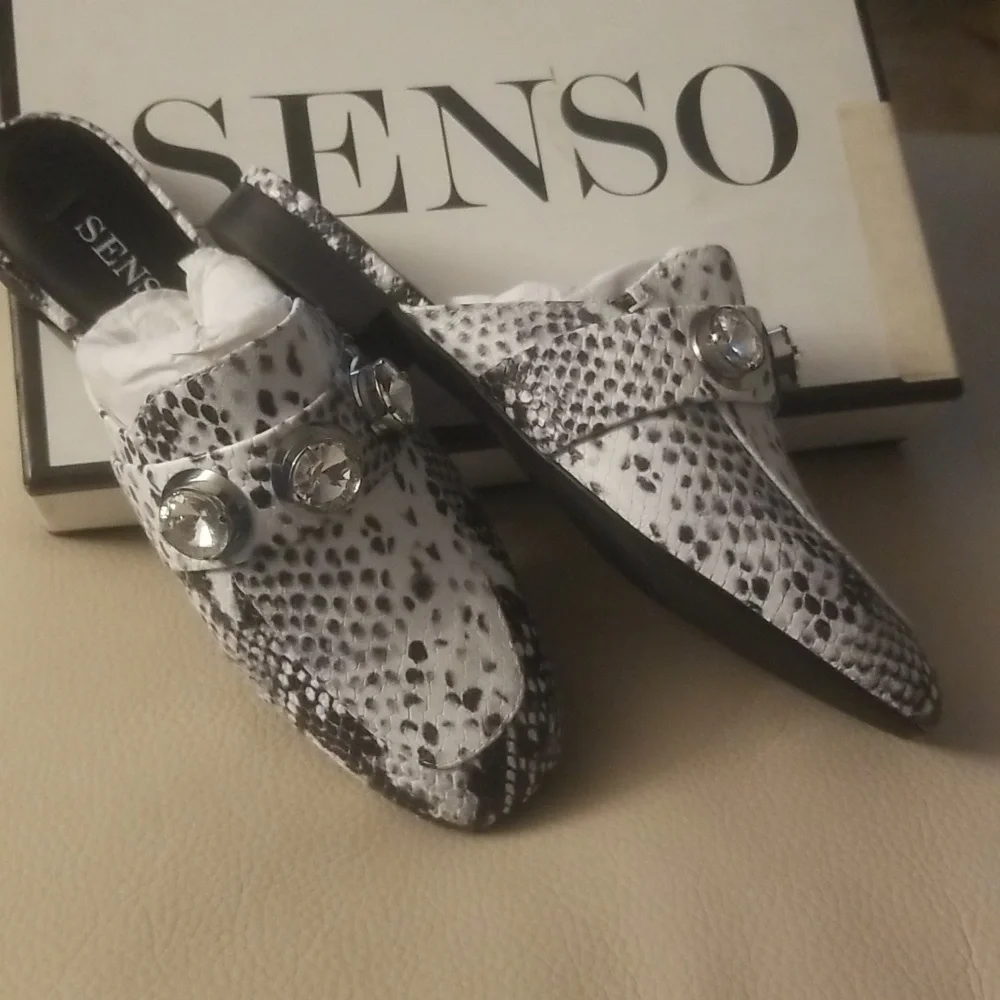 Senso Rio II Leather Snake Print Loafers NIB - Picture 8 of 10